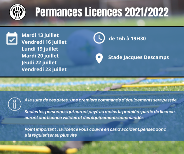 permanences Licences 20202021